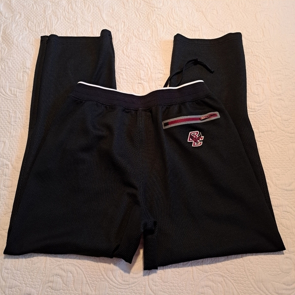 Under Armour Men's size Large loose Boston College black jogging pants, VGUC - Picture 5 of 9